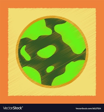 Flat shading style icons halloween full moon vector image