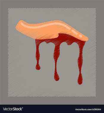 Flat shading style icons halloween zombie hand vector image
