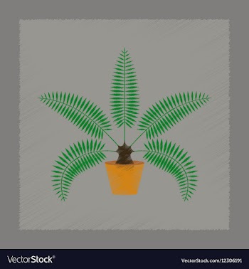 Flat shading style natural phoenix vector image