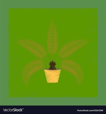 Flat shading style natural phoenix vector image
