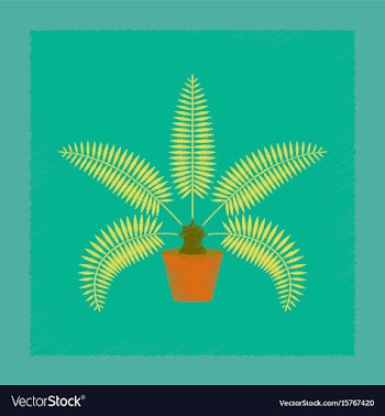 Flat shading style natural phoenix vector image