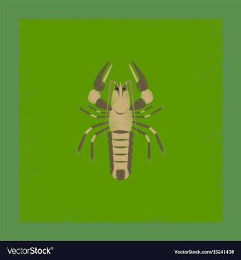 Flat shading style seafood lobster vector image