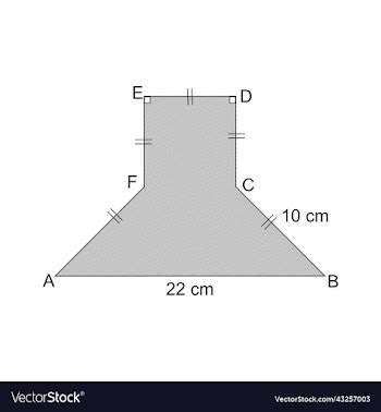 flat shape square and isosceles trapezoid shapes