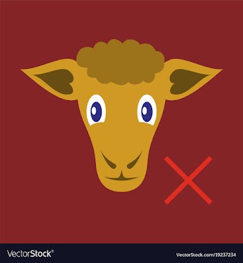 Flat sheep to fall asleep vector image