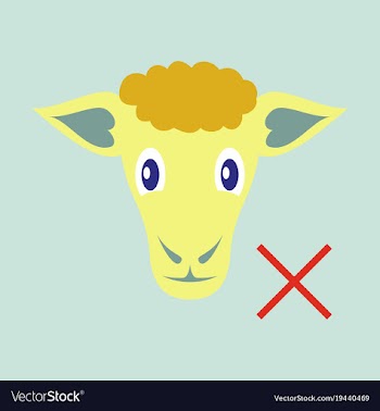 Flat sheep to fall asleep vector image