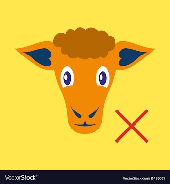 Flat sheep to fall asleep vector image