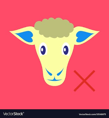 Flat sheep to fall asleep vector image