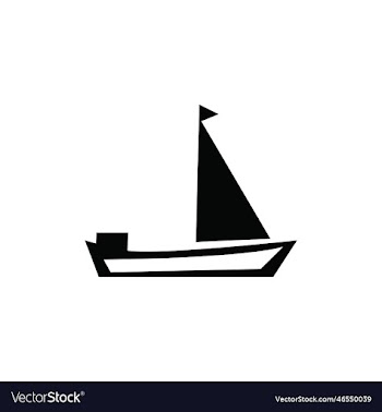 flat ship icon black pictogram on a gray backgrou