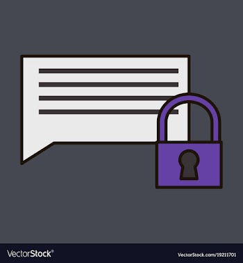 Flat spam outline symbol on background block vector image
