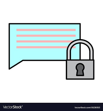 Flat spam outline symbol on background block vector image