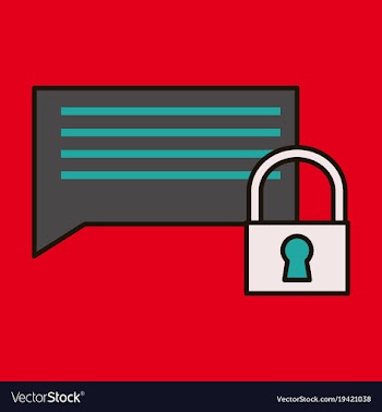 Flat spam outline symbol on background block vector image