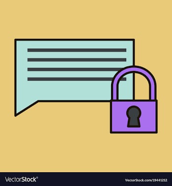 Flat spam outline symbol on background block vector image