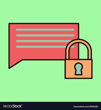 Flat spam outline symbol on background block vector image