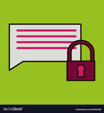 Flat spam outline symbol on background block vector image