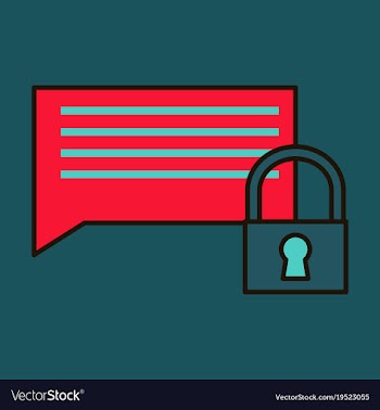 Flat spam outline symbol on background block vector image