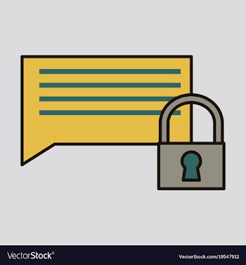 Flat spam outline symbol on background block vector image
