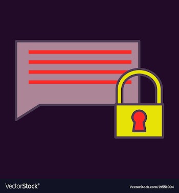 Flat spam outline symbol on background block vector image