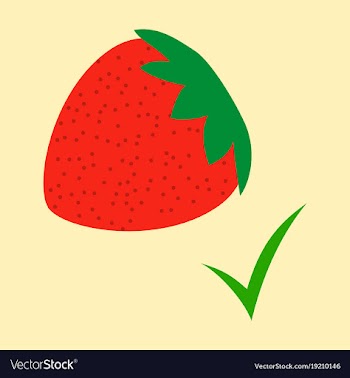 Flat strawberry realistic juicy halves of vector image