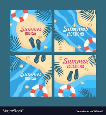 flat summer posts collection
