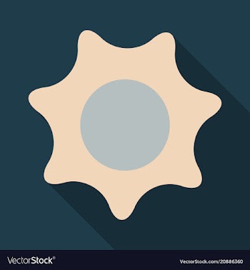 Flat sun icon summer pictogram sunlight symbol vector image