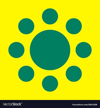 Flat sun icon summer pictogram sunlight symbol vector image