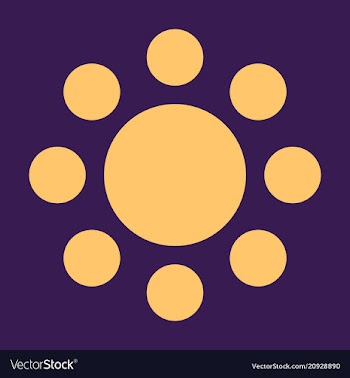 Flat sun icon summer pictogram sunlight symbol vector image