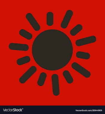Flat sun icon summer pictogram sunlight symbol vector image