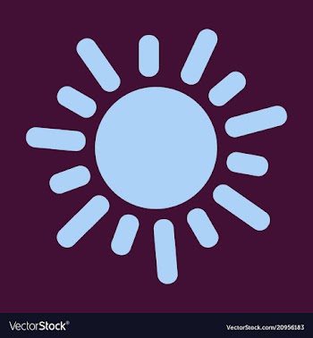 Flat sun icon summer pictogram sunlight symbol vector image
