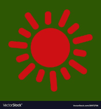 Flat sun icon summer pictogram sunlight symbol vector image