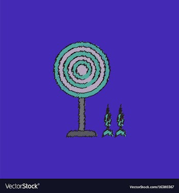 Flat target and darts eps 10 in hatching style vector image
