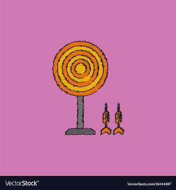 Flat target and darts eps 10 in hatching style vector image