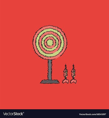 Flat target and darts eps 10 in hatching style vector image
