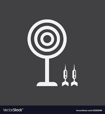 Flat target and darts eps 10 vector image
