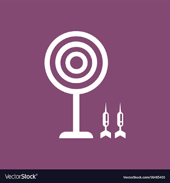 Flat target and darts eps 10 vector image