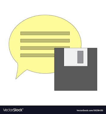 Flat text message icon speech bubble symbol vector image