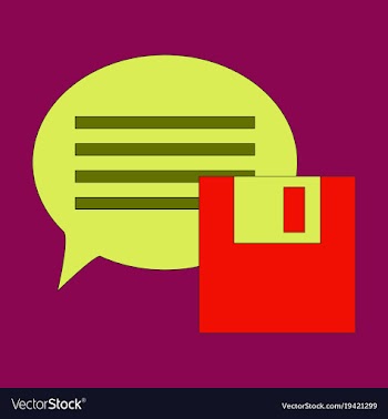 Flat text message icon speech bubble symbol vector image