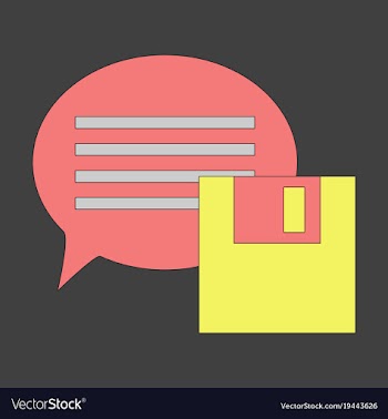 Flat text message icon speech bubble symbol vector image