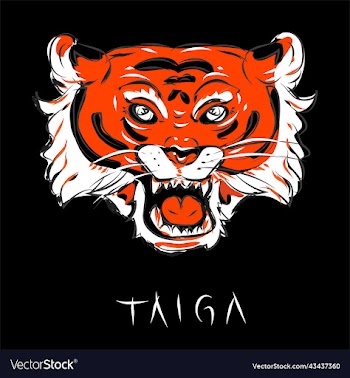 flat tiger head sign and