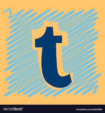 Flat tumblr social media icons vector image