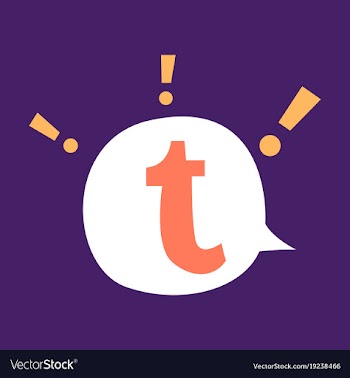 Flat tumblr social media icons vector image