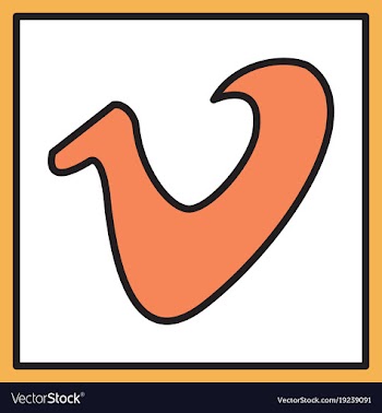 Flat vimeo icon on background vector image