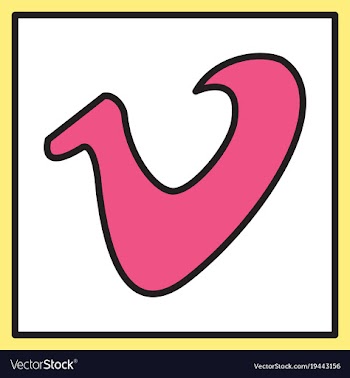 Flat vimeo icon on background vector image