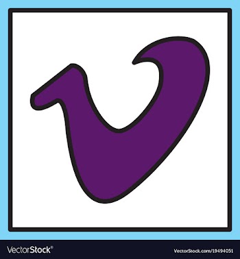 Flat vimeo icon on background vector image