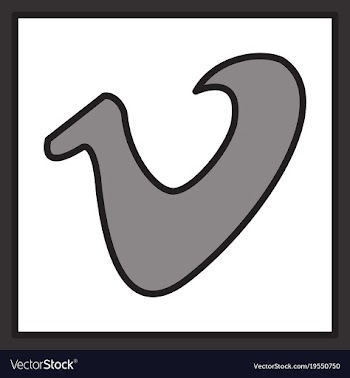 Flat vimeo icon on background vector image