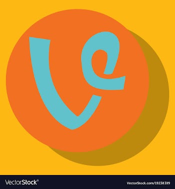 Flat vine icon in thinking cloud vector image