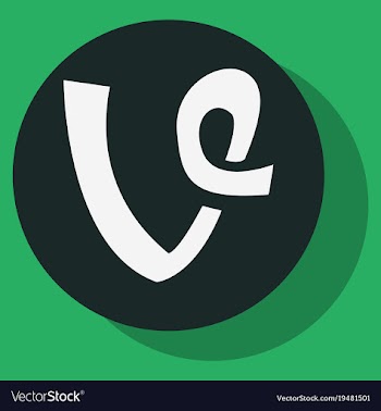 Flat vine icon in thinking cloud vector image