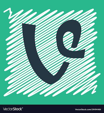 Flat vine icon in thinking cloud vector image