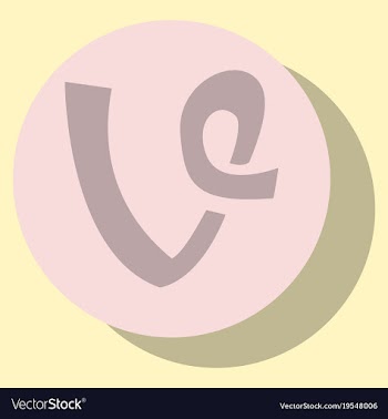 Flat vine icon in thinking cloud vector image