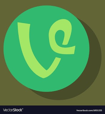 Flat vine icon in thinking cloud vector image