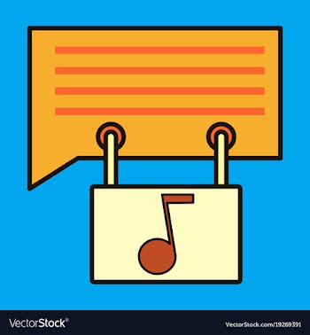 Flat voice mail icon speaker symbol audio message vector image